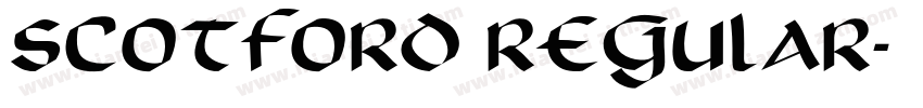Scotford Regular字体转换